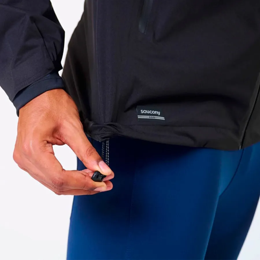 Imagen 5 de 6 de Campera Saucony Hurricane Waterproof-NEGRO