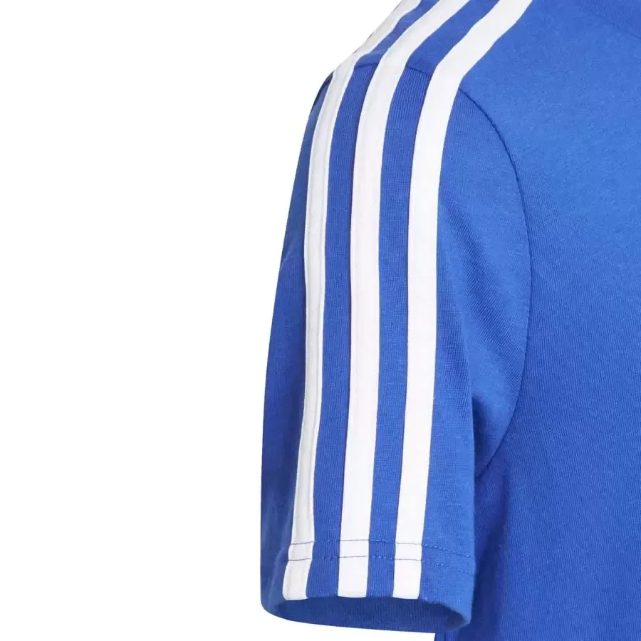 Imagen 3 de 5 de Remera adidas Essentials 3 Stripes-AZUL/BLANCO