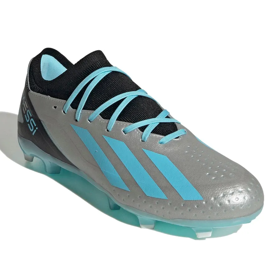 Imagen 2 de 8 de Botines adidas X Crazyfast Messi 3-PLATA/CELESTE/NEGRO