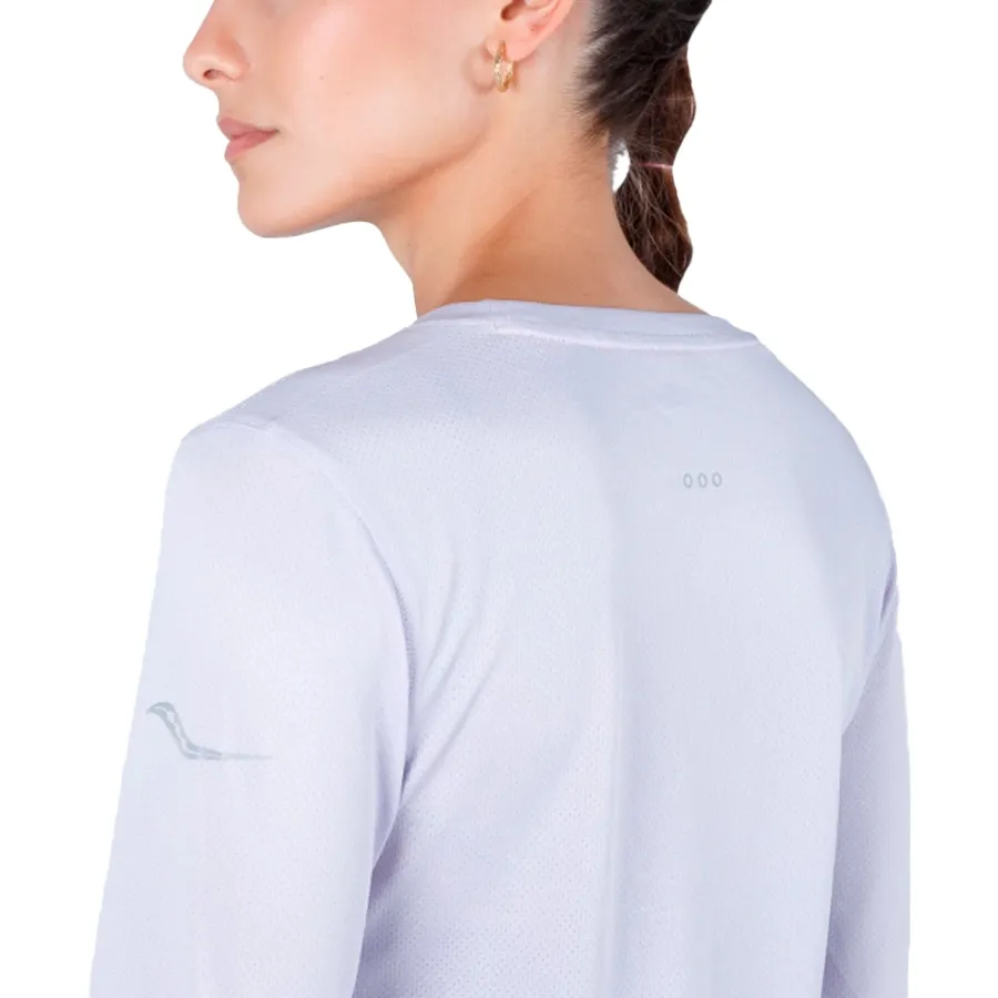 Imagen 4 de 5 de Remera Saucony Stopwatch Graphic Long Sleeve-LAVANDA