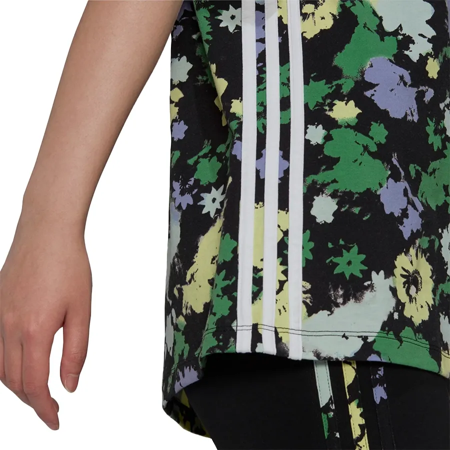 Imagen 4 de 5 de Remera adidas originals Floral Loose-NEGRO/MULTICOLOR