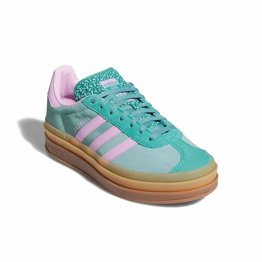 Imagen 1 de 7 de Zapatillas adidas originals Gazelle Bold-VERDE AGUA/LILA