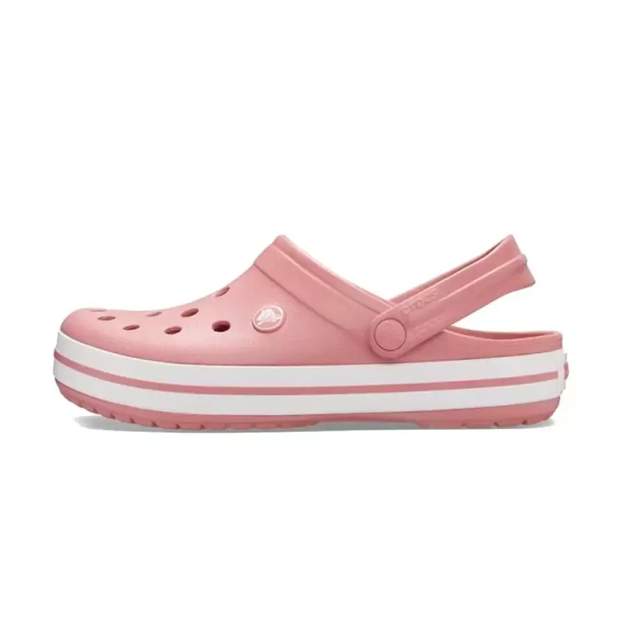 Imagen 2 de 4 de Ojotas Crocs Crocband-ROSA/BLANCO