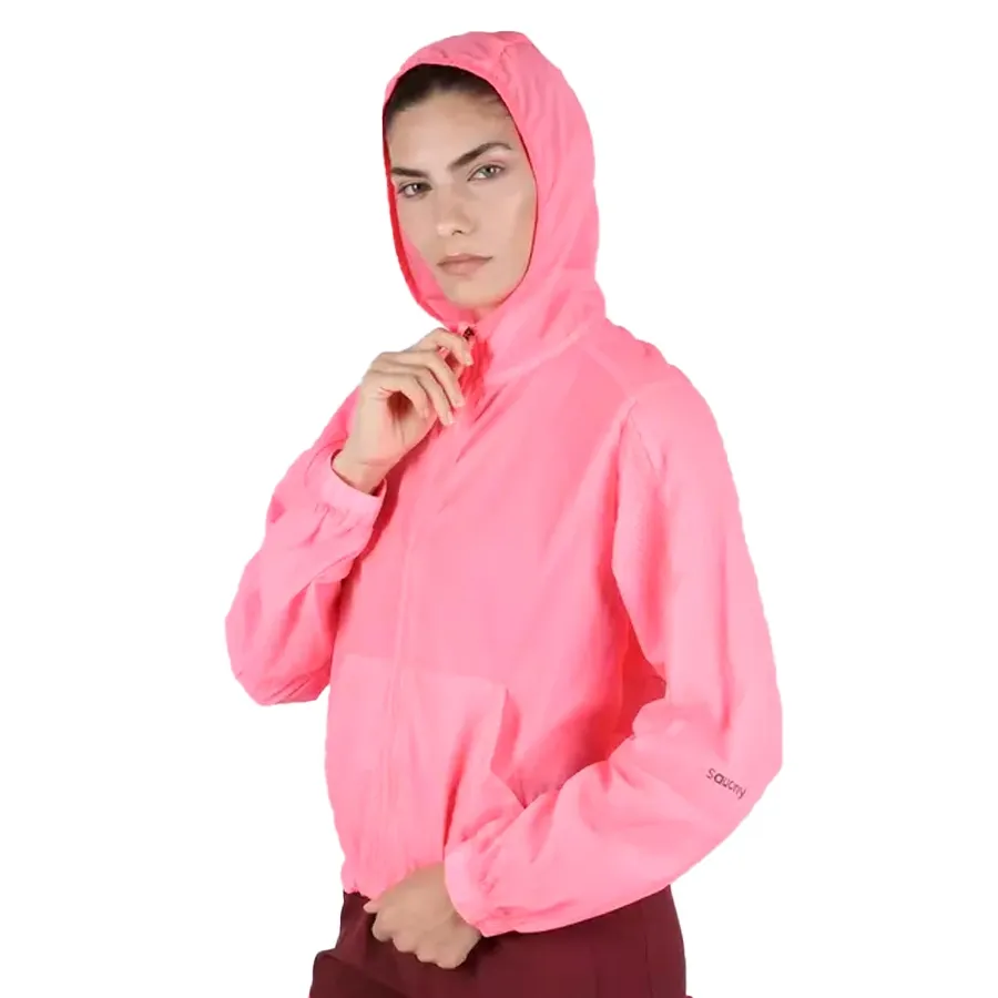 Imagen 1 de 5 de Campera Saucony Elevate Packaway-ROSA