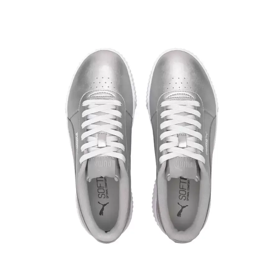 Imagen 4 de 5 de Zapatillas Puma Carina Metallic Adp-PLATA/BLANCO