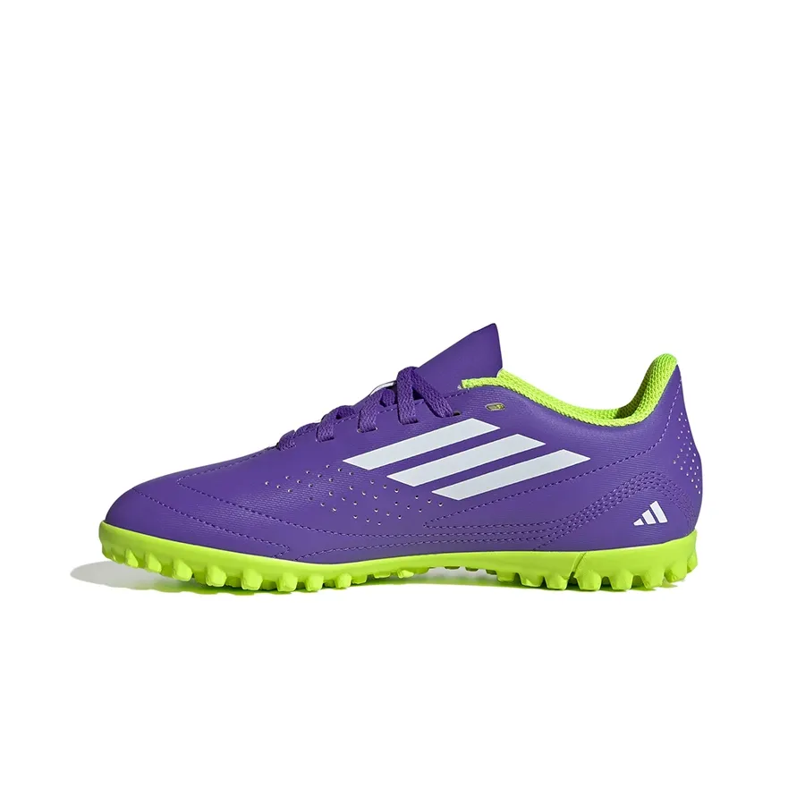 Imagen 2 de 6 de Botines adidas Deportivo III Tf J-MORADO/AMARILLO FLUOR