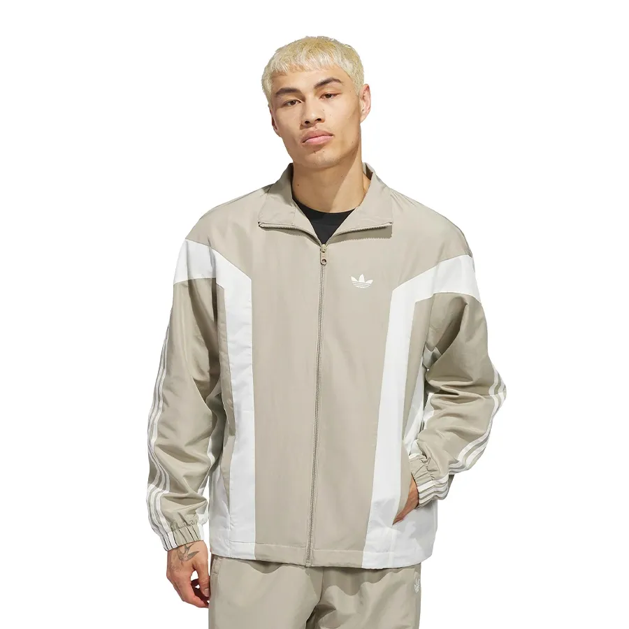 Imagen 0 de 7 de Campera adidas originals Rompevientos Basketball-LINO/BLANCO