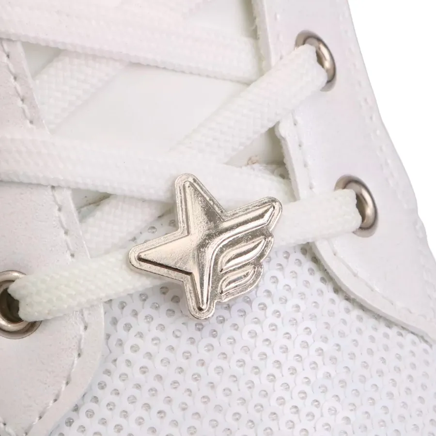 Imagen 2 de 4 de Zapatillas Footy Borcego Lentejuela-BLANCO
