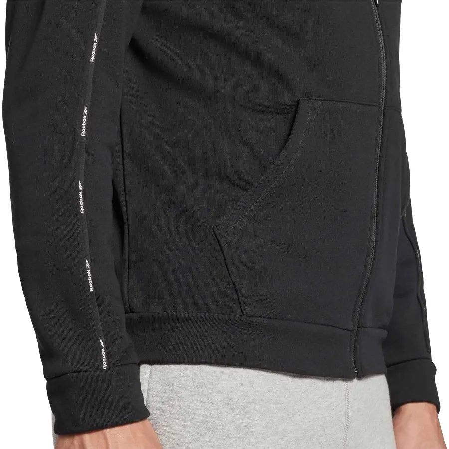 Imagen 3 de 4 de Campera Reebok Workout Ready Piping-NEGRO