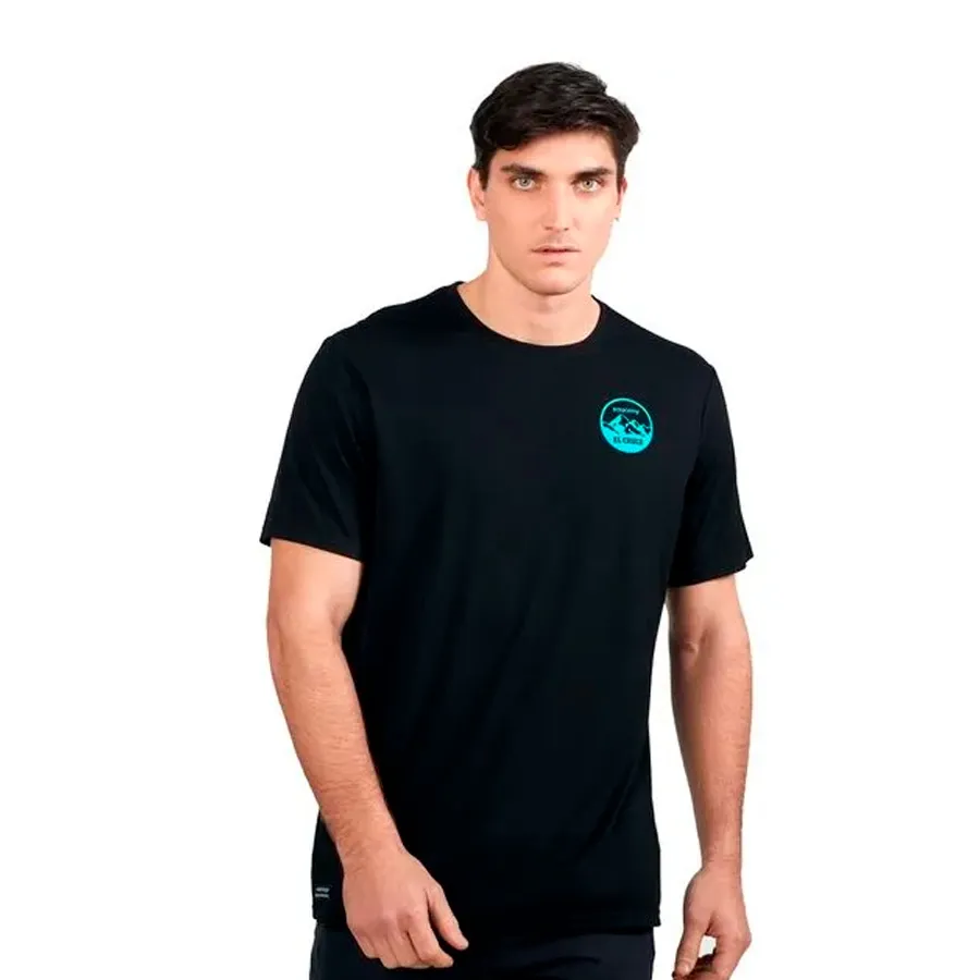 Imagen 1 de 6 de Remera Saucony Rested El Cruce-NEGRO