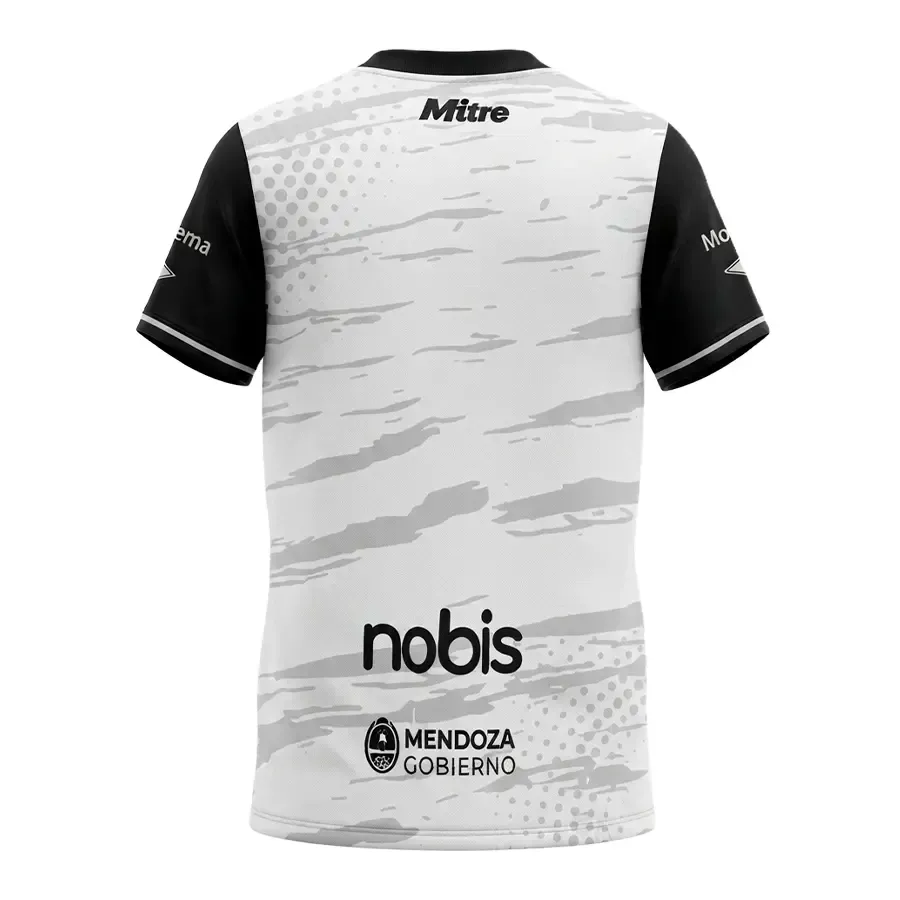 Imagen 1 de 2 de Camiseta Mitre Gimnasia y Esgrima de Mendoza Alternativa 2026-BLANCO/NEGRO
