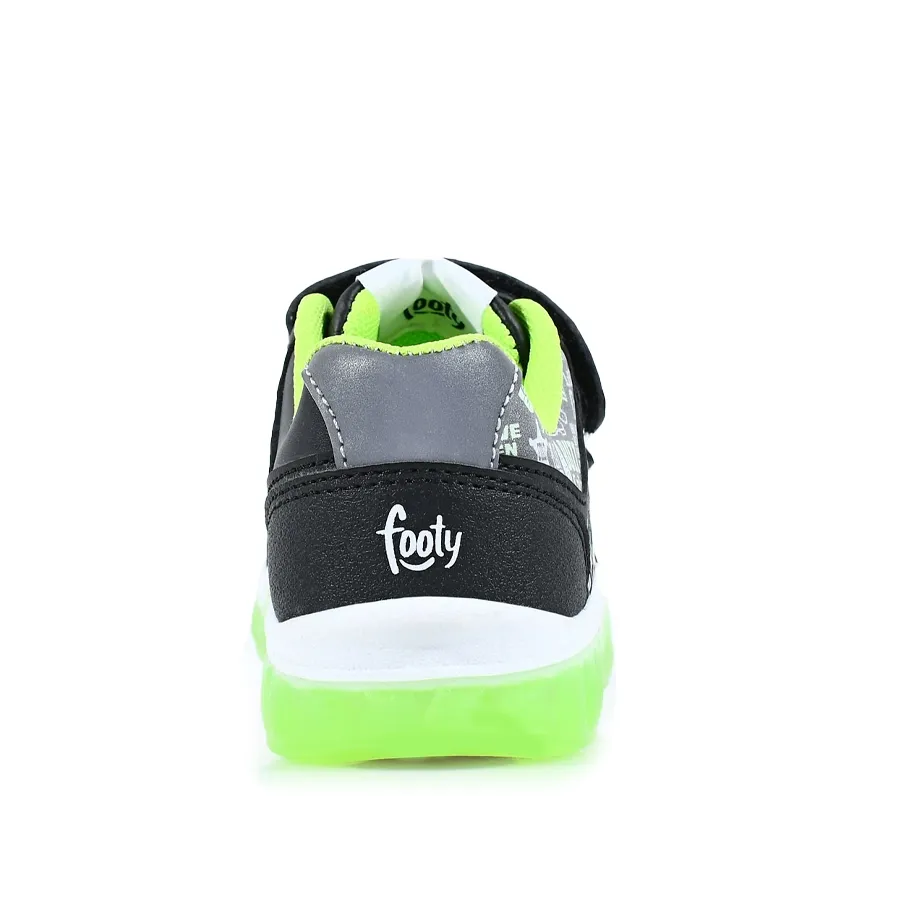 Imagen 2 de 4 de Zapatillas Footy Toy Story Con Luz-NEGRO/GRIS/VERDE FLOUR