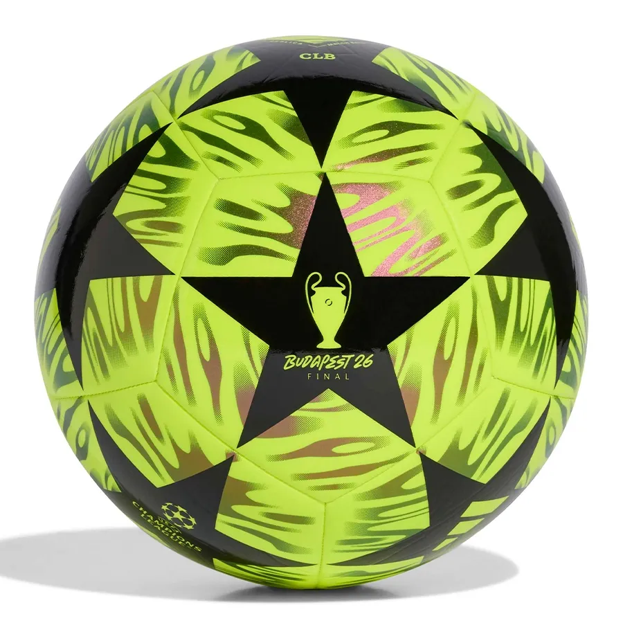 Imagen 1 de 4 de Pelota adidas UEFA Champions League Final Club-NEGRO/AMARILLO FLUOR