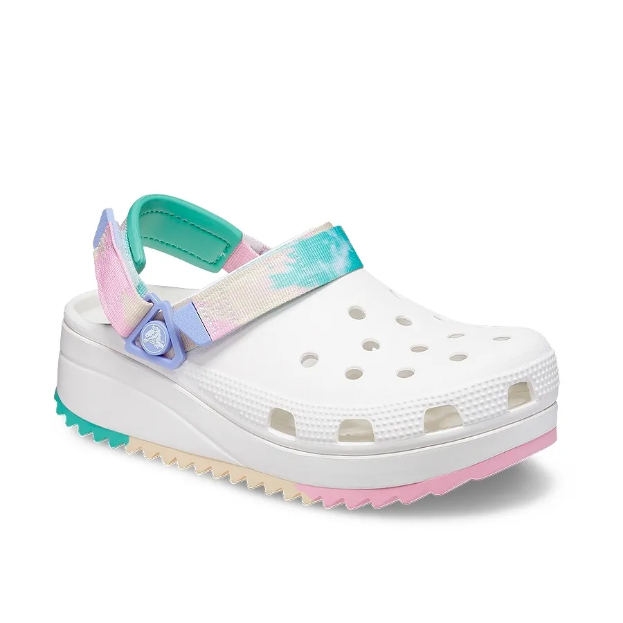 Imagen 2 de 7 de Sandalias Crocs Classic Hiker Clog-BLANCO/VERDE/LILA