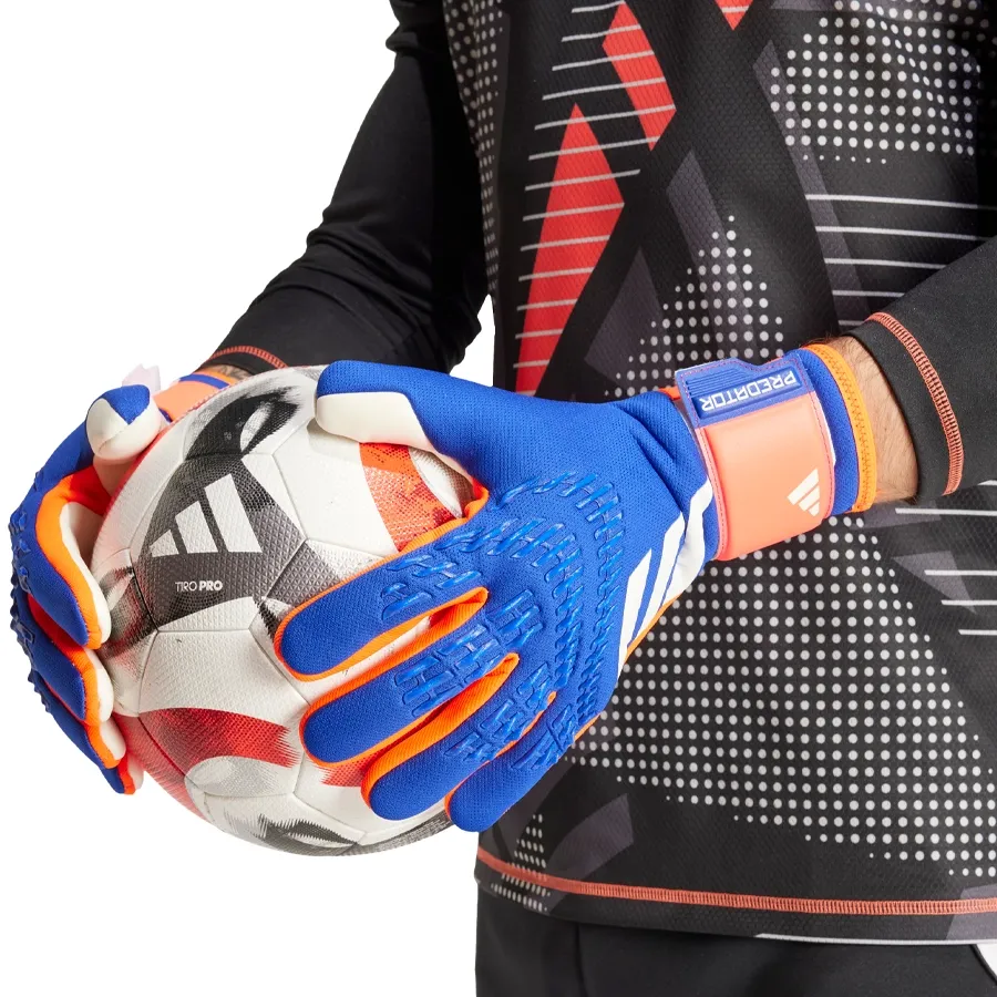 Imagen 3 de 4 de Guantes adidas Predator League-AZUL/BLANCO/NARANJA