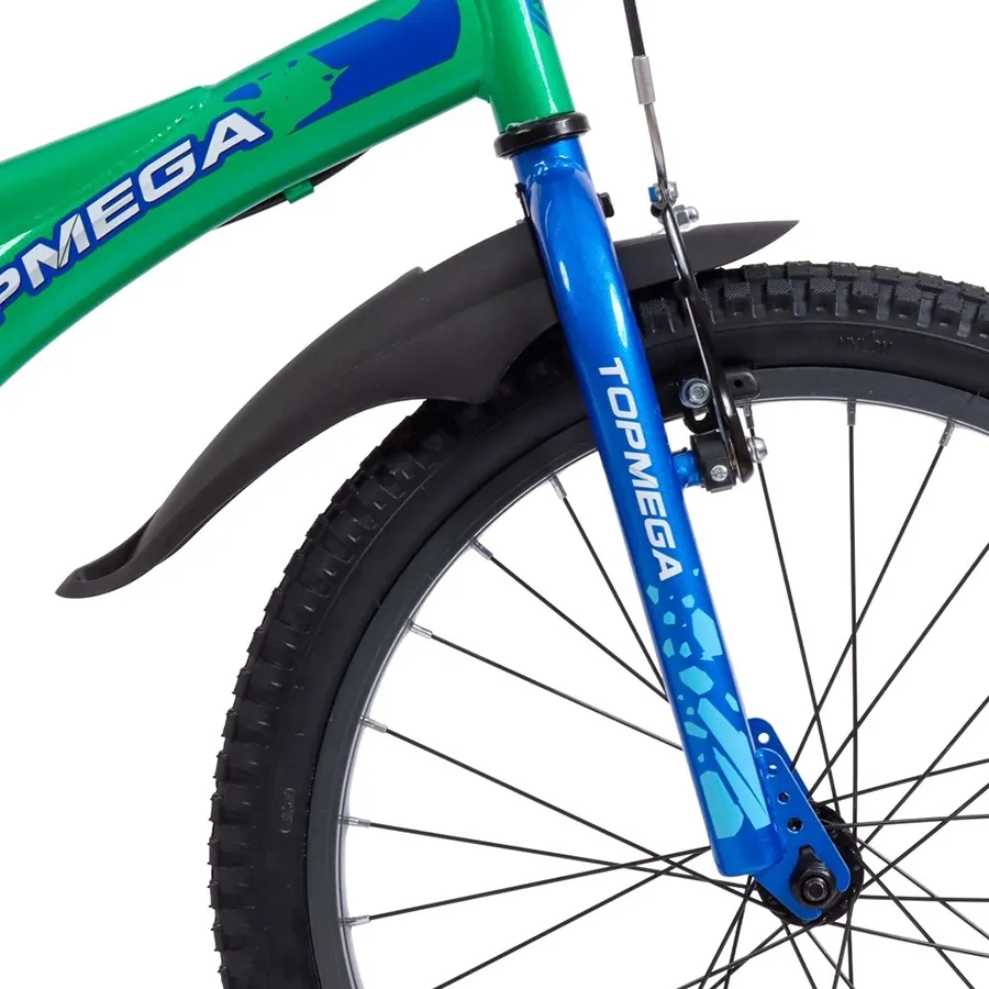 Imagen 3 de 7 de Bicicleta TopMega Speedmike R20 1vel-VERDE/AZUL