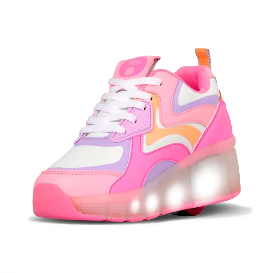 Imagen 1 de 3 de Zapatillas Footy Roller Arcoiris-ROSA/LILA/FUCSIA