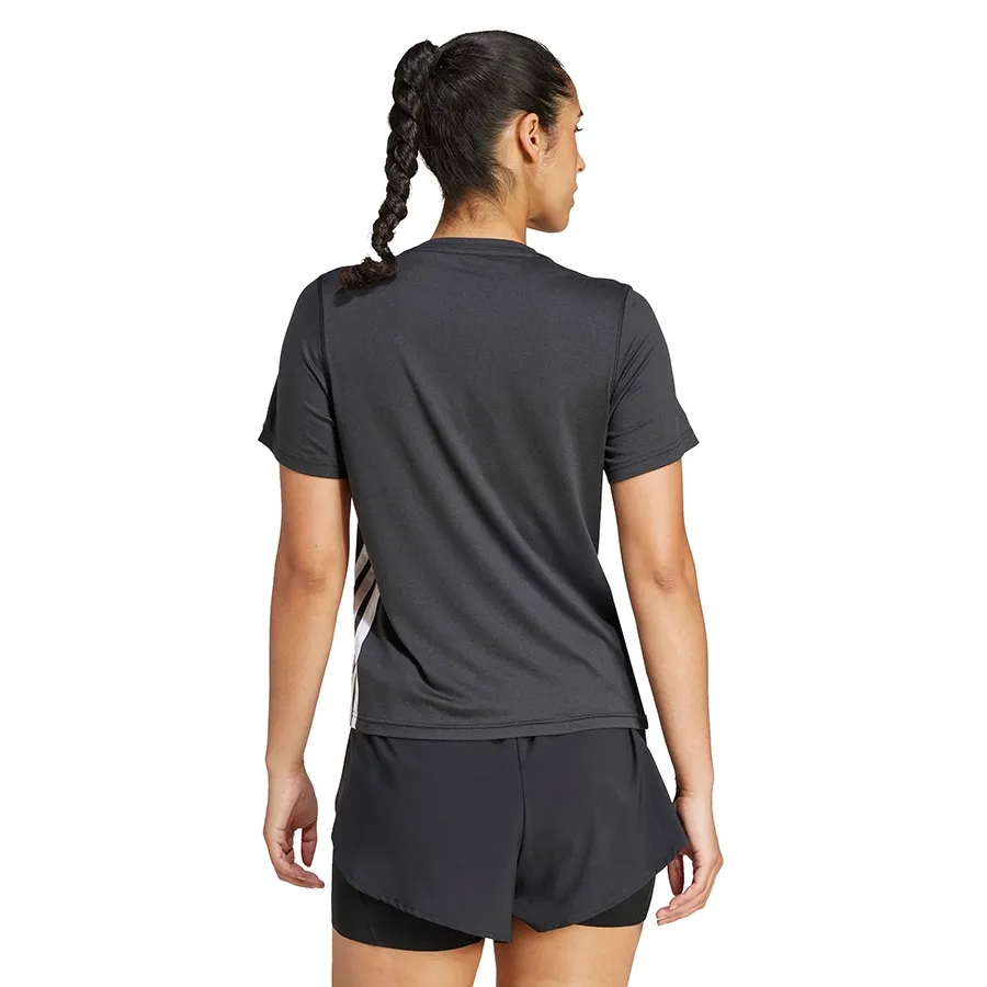 Imagen 1 de 4 de Remera adidas Train Essentials 3 Stripes Tee-NEGRO