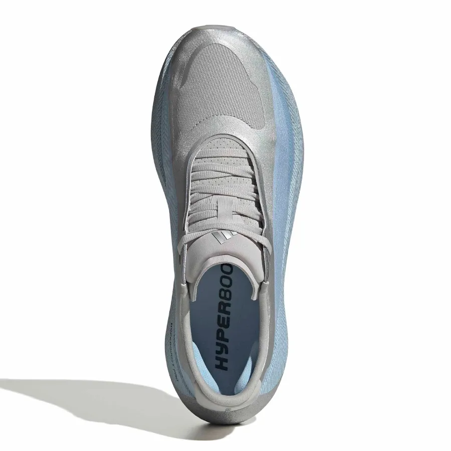 Imagen 3 de 7 de Zapatillas adidas Hyperboost Edge-PLATA/CELESTE