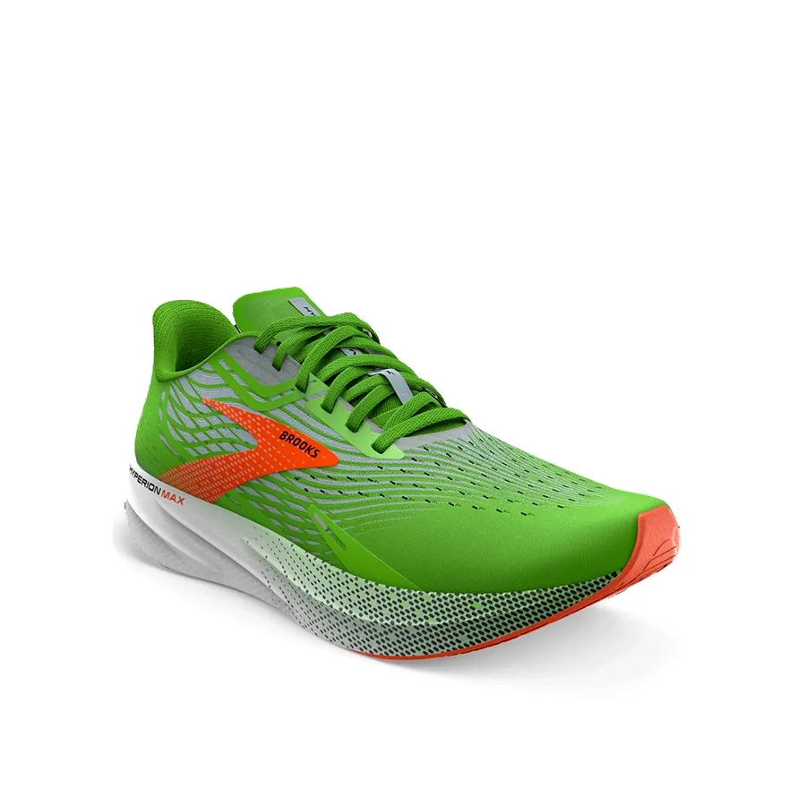Imagen 1 de 6 de Zapatillas Brooks Hyperion Max M 308-LIMA/BLANCO/NARANJA