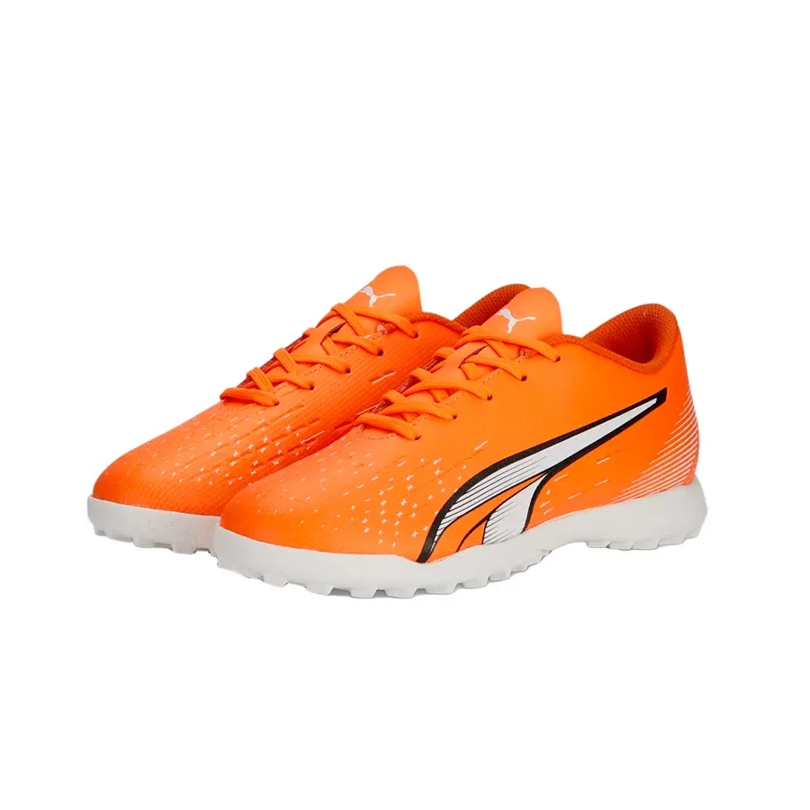 Imagen 3 de 5 de Botines Puma Ultra Play Tt Jr-NARANJA/BLANCO/NEGRO