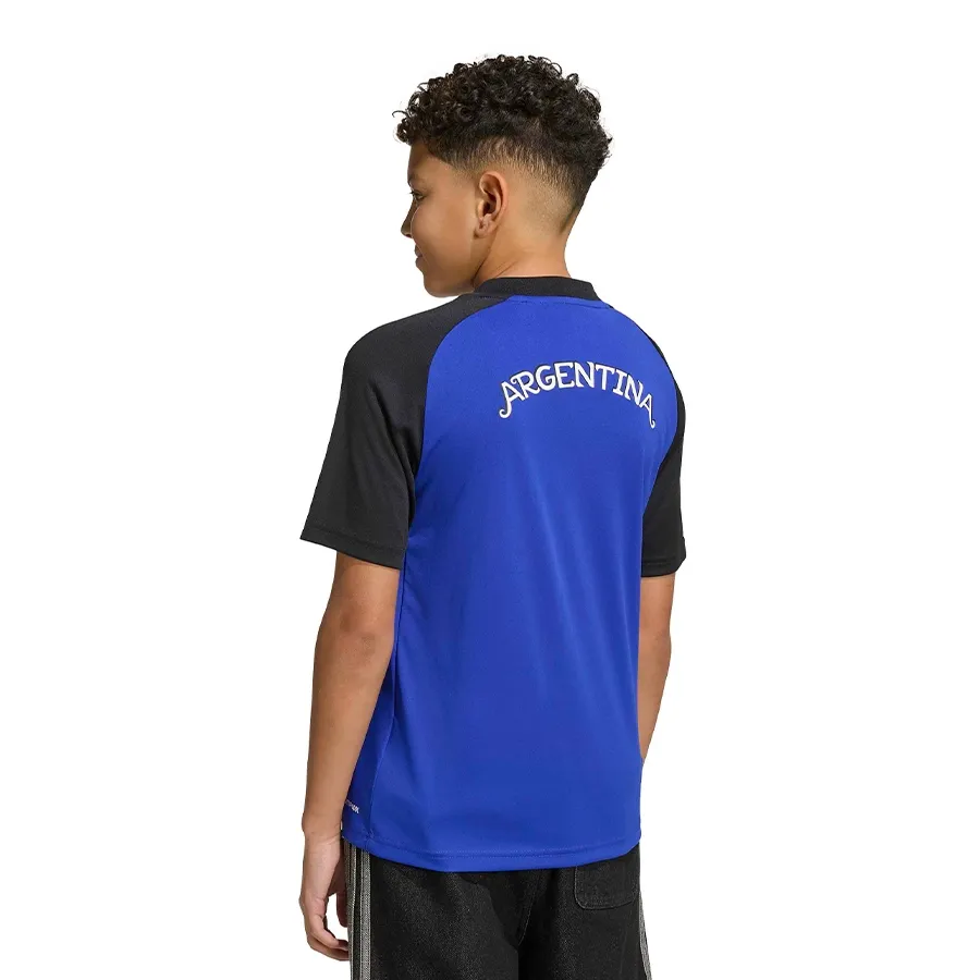 Imagen 1 de 6 de Camiseta adidas originals Prepartido Selección Argentina 26-AZUL FRANCIA/NEGRO