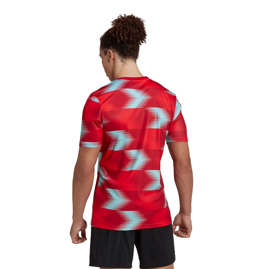 Imagen 3 de 6 de Camiseta adidas De Calentamiento Selección Colombia-ROJO/CELESTE