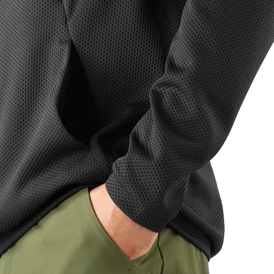 Imagen 7 de 8 de Buzo Salomon Motomesh Crewneck-NEGRO