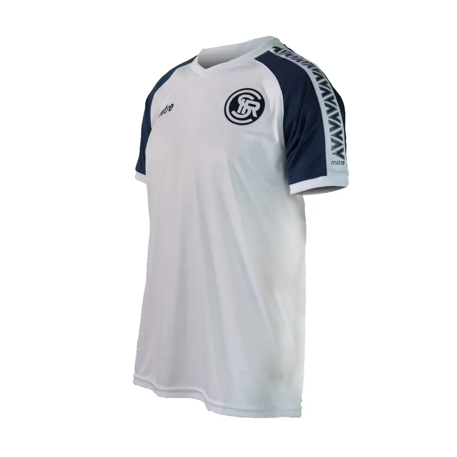 Imagen 1 de 5 de Remera Mitre T Shirt Striker M/C Csir-BLANCO/MARINO