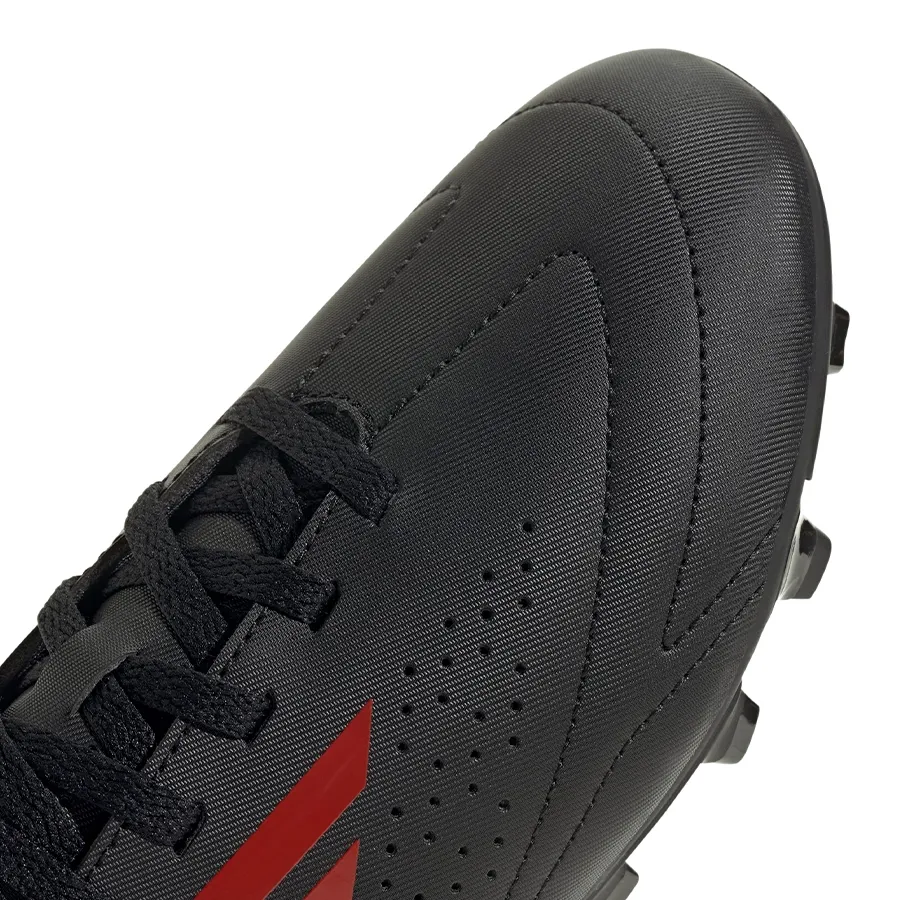 Imagen 5 de 7 de Botines adidas Deportivo III Fg-NEGRO/ROJO