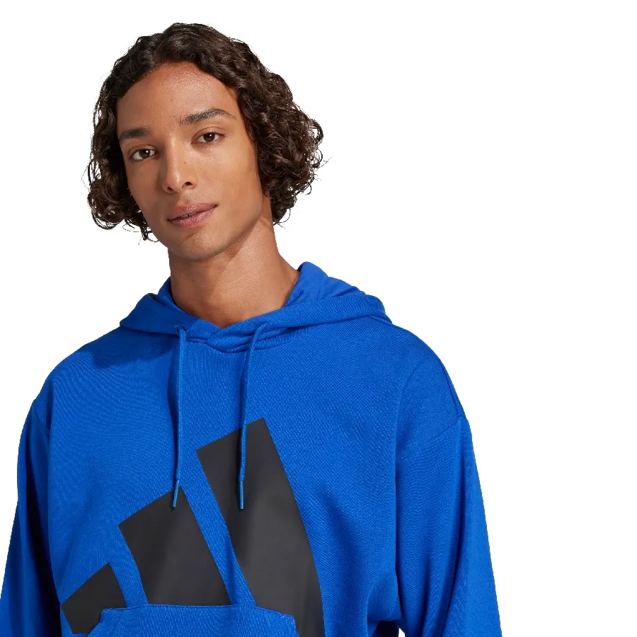 Imagen 3 de 5 de Buzo adidas Essentials Logo Grande-AZUL/NEGRO