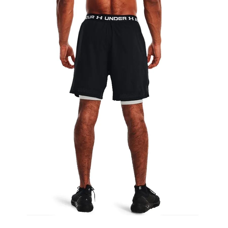 Imagen 1 de 6 de Shorts Under Armour Vanish Woven 2 en 1-NEGRO/BLANCO