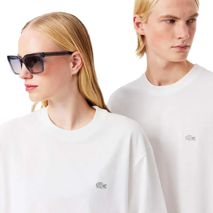 Imagen 3 de 5 de Remera Lacoste Tee Oversize-BLANCO
