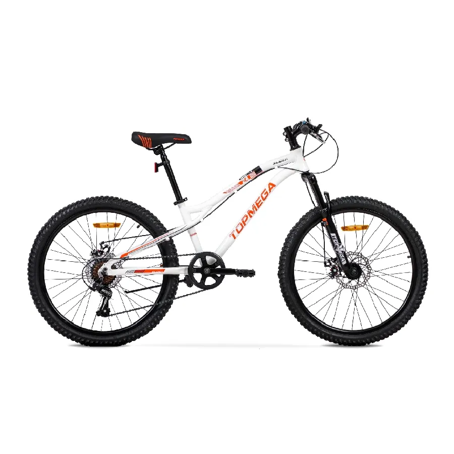 Imagen 0 de 7 de TopMega Mountain Bike Slider R24 7vel-BLANCO/NARANJA