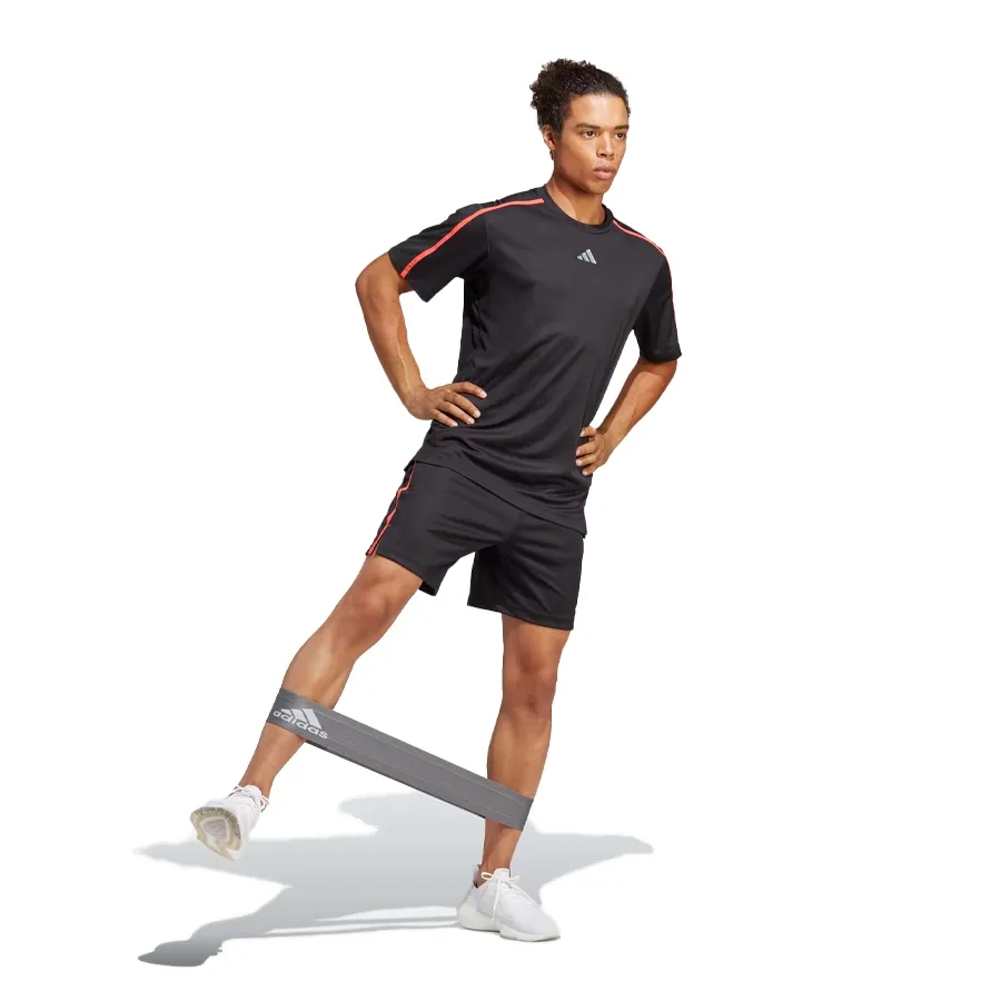 Imagen 3 de 6 de Shorts adidas -NEGRO/NARANJA