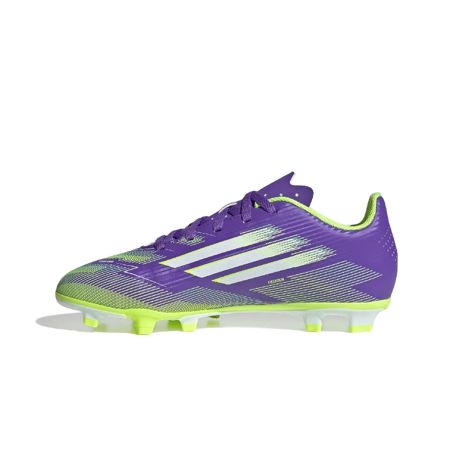 Imagen 2 de 7 de Botines adidas F50 Club Fg Niño-PURPURA/VERDE FLUOR