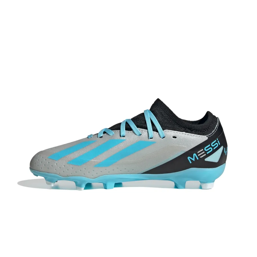 Imagen 3 de 6 de Botines adidas X Crazyfast Messi 3-PLATA/CELESTE/NEGRO
