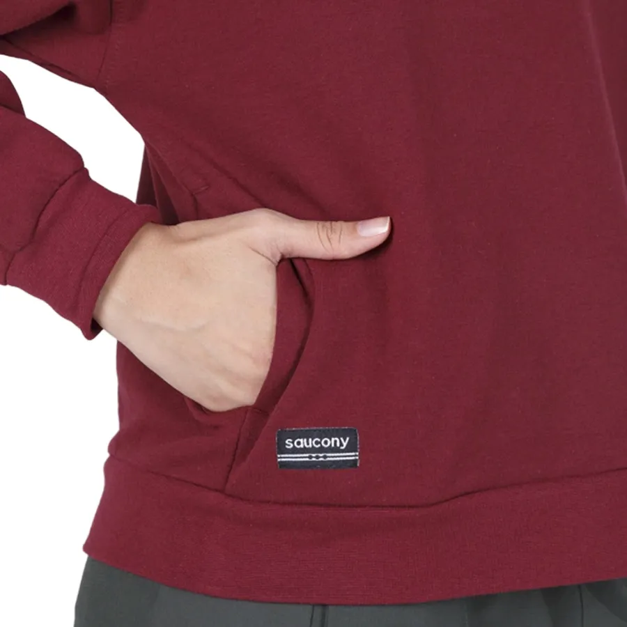 Imagen 3 de 4 de Buzo Saucony Hoodie Recovery Crew-BORDO