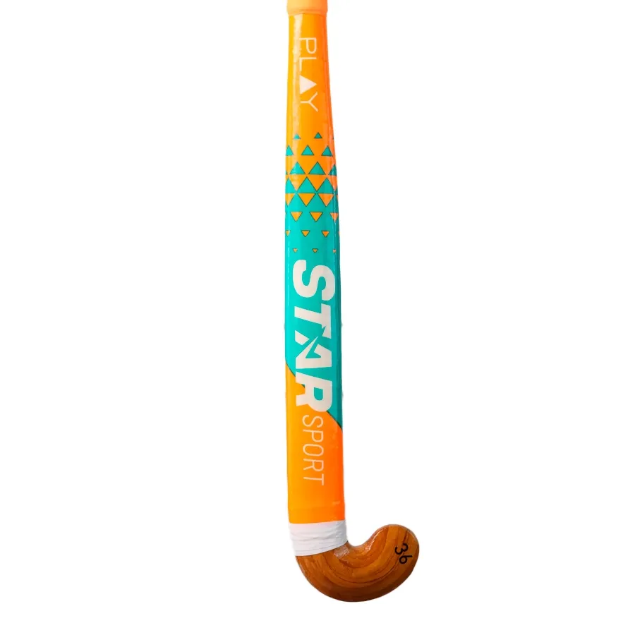 Imagen 1 de 3 de Palo De Hockey Simbra Palo Hockey Starsport 36-NARANJA/VERDE