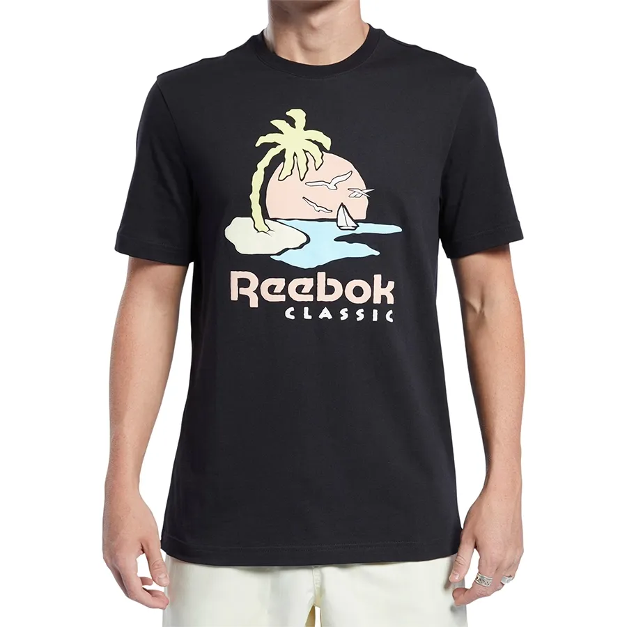 Imagen 4 de 5 de Remera Reebok Graphic Series Crew-NEGRO