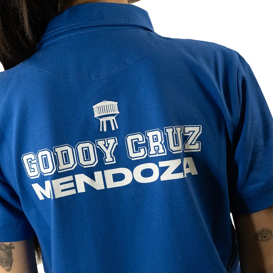 Imagen 4 de 5 de Remera Fiume Sport Polo Dama Godý Cruz-AZUL/BLANCO