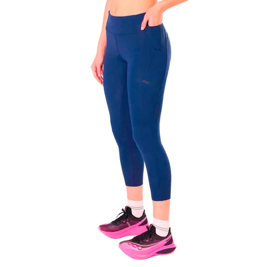 Imagen 1 de 5 de Calza Saucony Fortify Crop Tight-AZUL MARINO