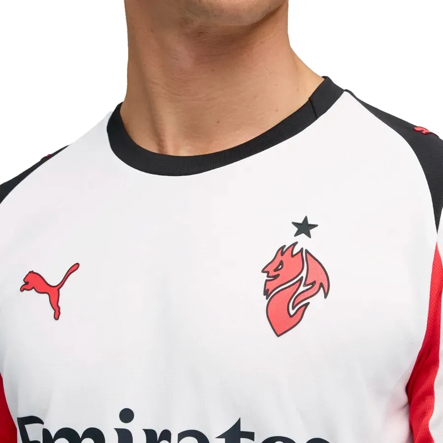 Imagen 4 de 6 de Camiseta Puma Visitante AC Milan 25/26-BLANCO/NEGRO/ROJO