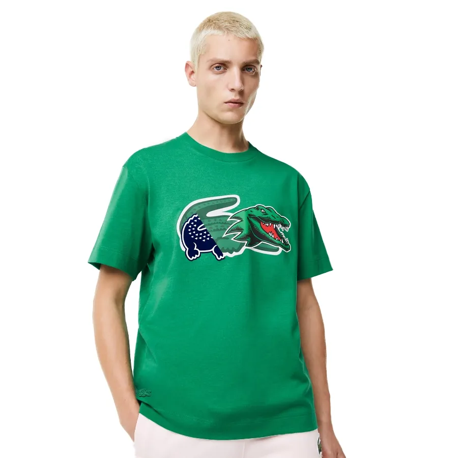 Imagen 1 de 5 de Remera Lacoste Holiday Oversized-VERDE