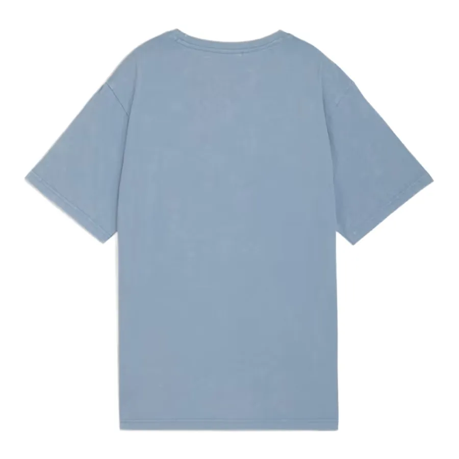 Imagen 3 de 4 de Remera Puma Essentials Elevated Relaxed Wash Tee-CELESTE