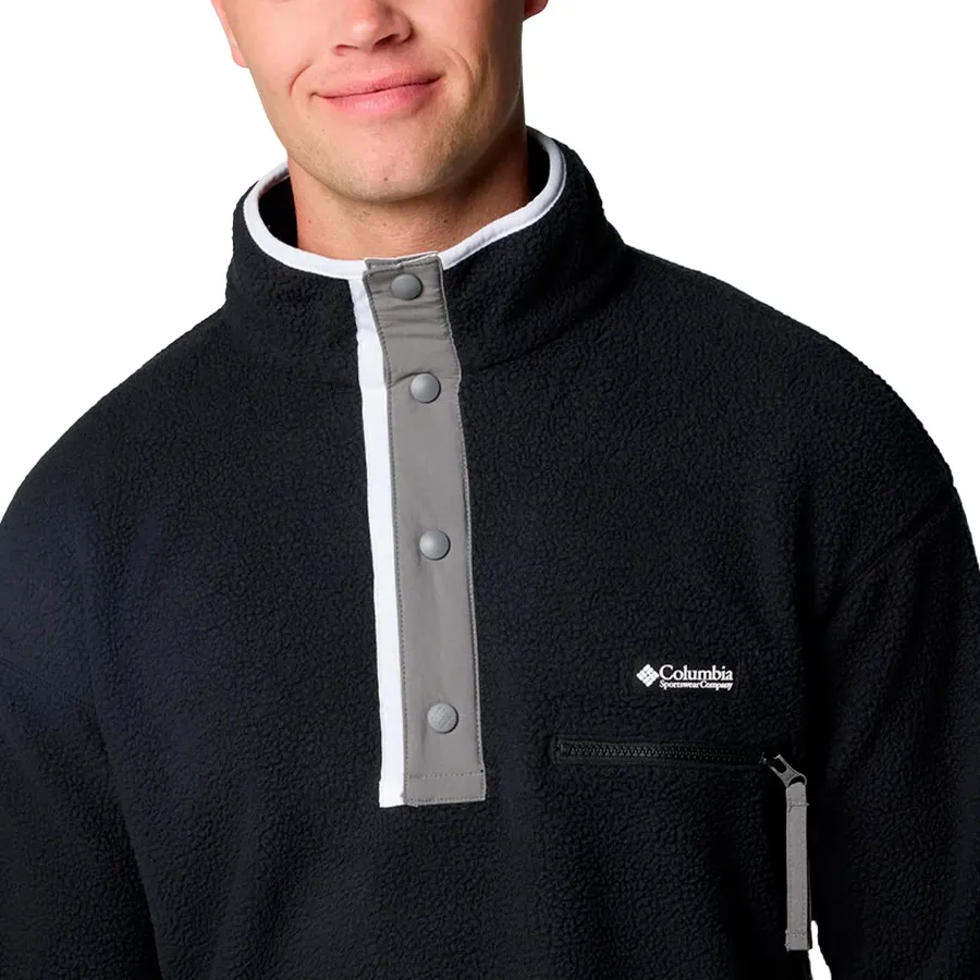 Imagen 3 de 4 de Buzo Columbia Helvetia Half Snap-NEGRO