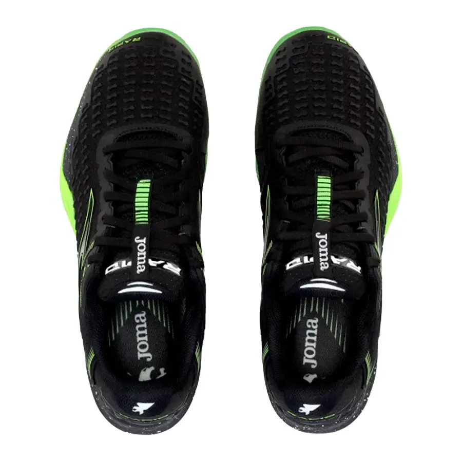 Imagen 2 de 6 de Zapatillas Joma Tenis Rapid-NEGRO/VERDE FLUOR