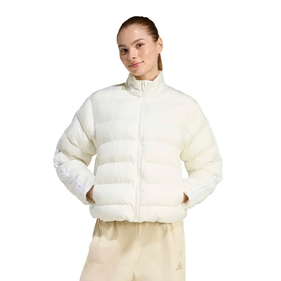Imagen 0 de 5 de Campera adidas Essentials Climawarm 3 Stripes-BLANCO
