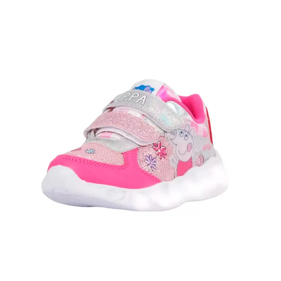 Imagen 1 de 3 de Zapatillas Footy Peppa Pro-ROSA/PLATA