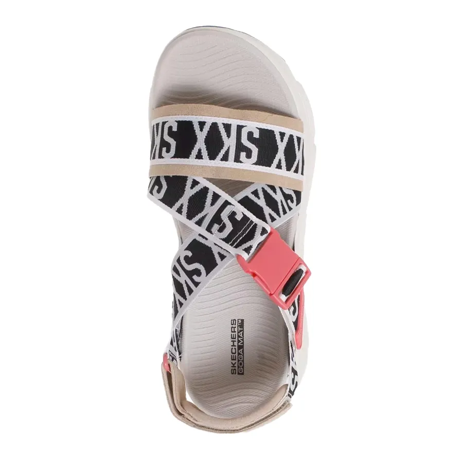 Imagen 2 de 5 de Sandalias Skechers Zapatillas   Max Cushioning-NATURAL/NEGRO/BLANCO